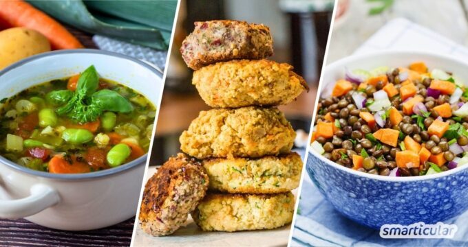 Linsen, Kichererbsen und Co. sind eiweißreich und gesund! Mit diesen leckeren Hülsenfrüchte-Rezepten bringst du sie häufiger auf den Tisch.