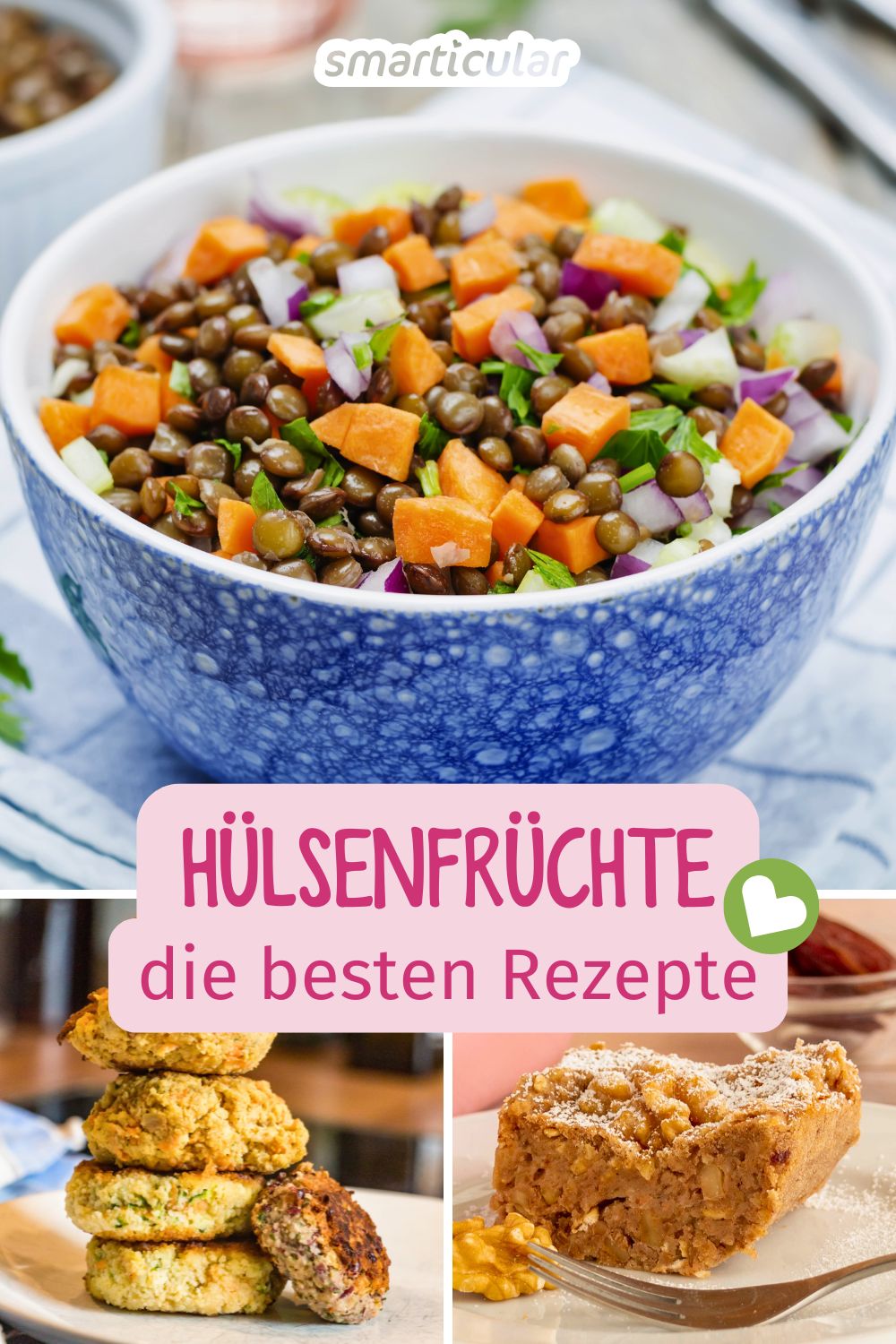 Linsen, Kichererbsen und Co. sind eiweißreich und gesund! Mit diesen leckeren Hülsenfrüchte-Rezepten bringst du sie häufiger auf den Tisch.