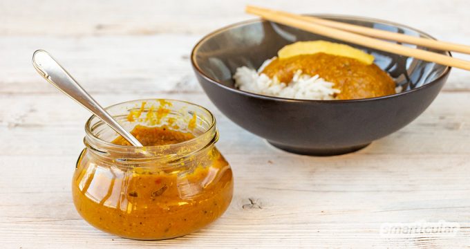 Currysauce selber machen und flexibel verwenden: Mit diesem Konzentrat auf Vorrat zauberst du ruckzuck die besten Soßen - nicht nur für Currywurst.