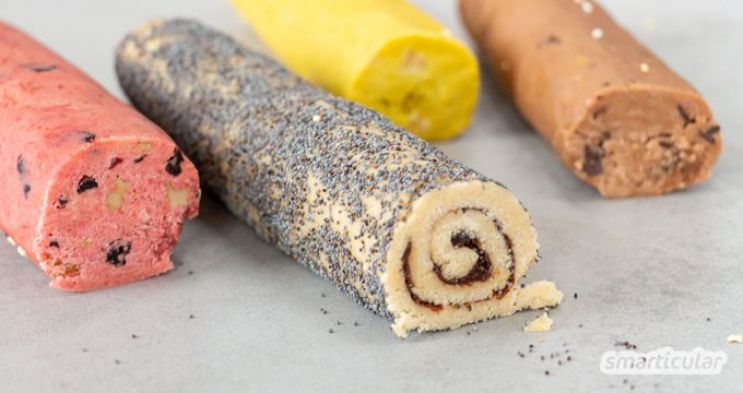 Nur einen Teig zuzubereiten und viele verschiedene Plätzchen daraus backen zu können, das muss kein Weihnachtsmärchen bleiben. Mit diesem Keksrollen-Rezept klappt’s!