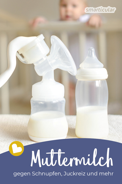 Muttermilch liefert nicht nur alle wichtigen Nährstoffe für das Kind, sie kann auch als Heilmittel gegen Schnupfen, Bindehautentzündung und verschiedene Hautleiden genutzt werden.