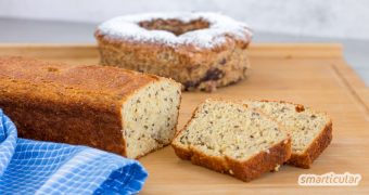 Backen ohne Mehl ist bei herzhaftem Gebäck ebenso möglich wie bei Kuchen. Mit diesen Rezepten gelingen Kuchen und Brot mehlfrei!