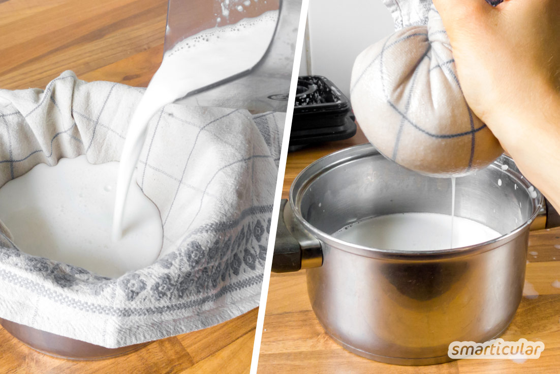 kokosmilch-selber-machen-5-v2 Um Kokosmilch selber zu machen, braucht es nicht viele Zutaten. Mit einem Trick wird sie sogar lange haltbar. Für Kokosmilch wie aus der Dose!