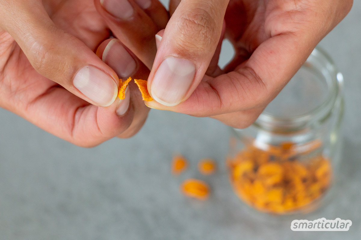 kurkumapulver-selber-machen-anleitung-4 Aus einer Kurkumawurzel lässt sich ein aromatisches, vitaminreiches Kurkumapulver selber machen.