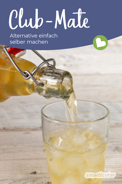 Alternative zu Club Mate selber machen und auf Zusatzstoffe wie in Club Mate, Mio Mio Mate und Co. verzichten? Ganz einfach mit diesem köstlichen Rezept für Mate-Eistee!