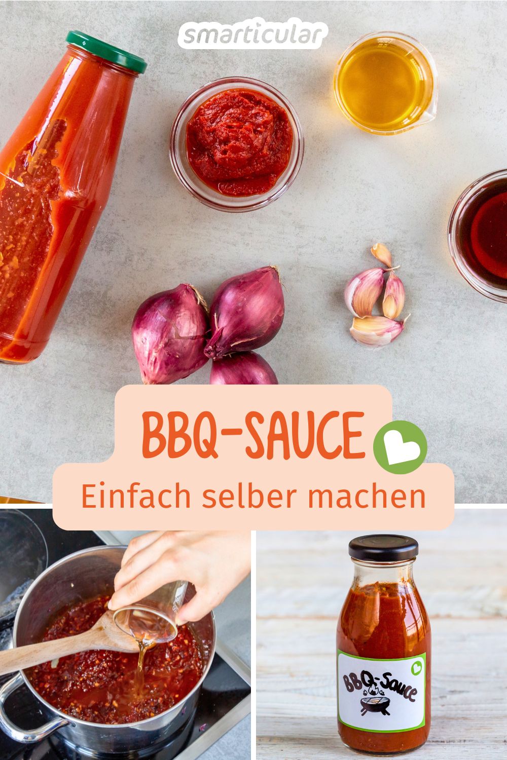 Mit diesem Rezept kannst du vegane BBQ-Sauce ohne Zucker selber machen und mit dieser leckeren Alternative auf Fertigprodukte verzichten.