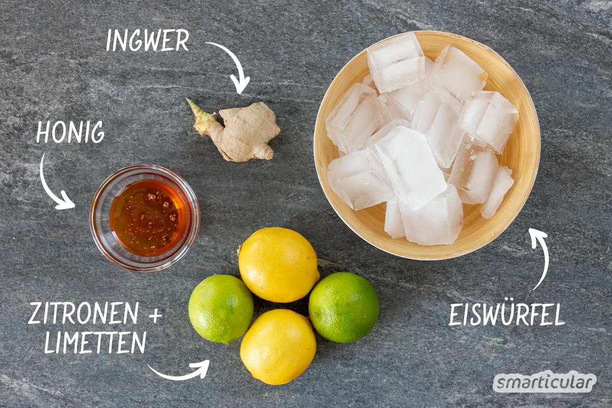 zitrus-ingwer-slush-rezept-2 Erfrischender Zitrus-Ingwer-Slush statt zuckrige Brause: Mit diesem einfachen Rezept aus vier Zutaten erfrischst du dich gesund und lecker.