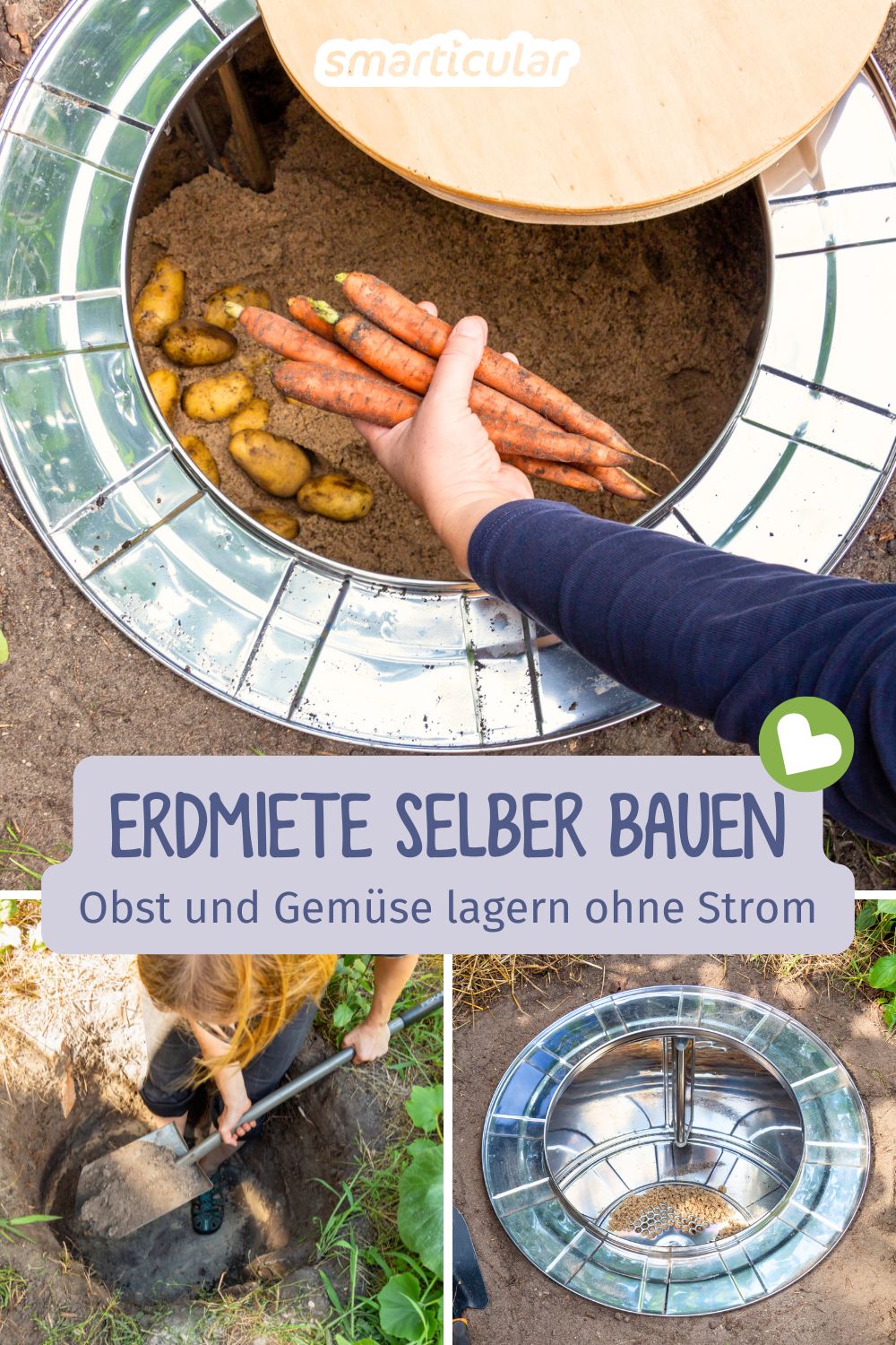 Erdmiete selber bauen: Mit dieser einfachen Anleitung wird eine alte Waschmaschinentrommel zum frostfreien Gemüselager – komplett ohne Strom.