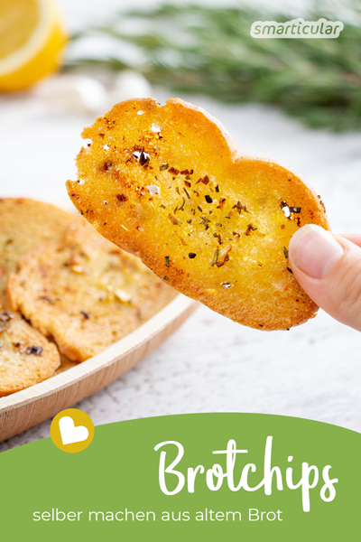 Brotchips selber zu machen, gelingt dank individueller Zutaten ganz nach eigenem Geschmack und Vorlieben: vegan, glutenfrei, aus Vollkorn und vielem mehr.