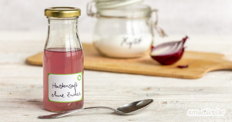 Ein zuckerfreier Hustensaft für Kinder und Erwachsene ist schnell gemacht. Dank Xylitol schadet er den Zähnen nicht und eignet sich auch für die Einnahme in der Nacht.
