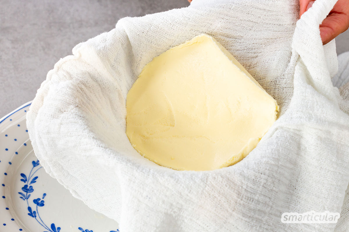 mascarpone-selber-machen-5 Mascarpone verleiht Süßspeisen sahnige Leichtigkeit und lässt sich einfach selber machen. So spart man auch gleich Plastikmüll ein.