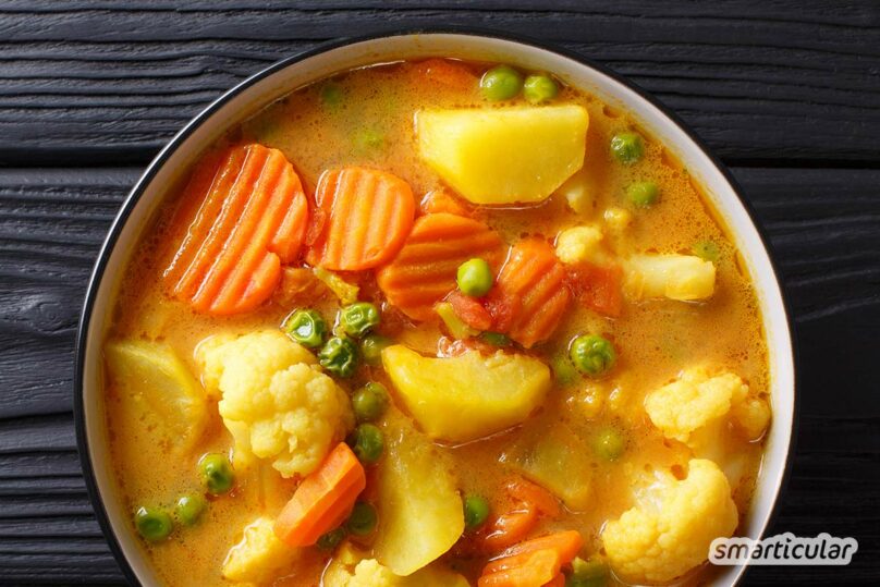 Mit fertiger Currypaste sind Thai-Currys und andere Curry-Gerichte im Nu zubereitet. Die Currypaste lässt sich einfach selber machen - ohne künstliche Zusätze.