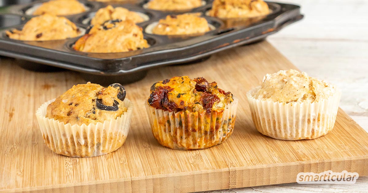 Herzhafte Muffins sind mehr als ein köstlicher Snack für zwischendurch! Mit diesem Grundrezept zauberst du leicht die verschiedensten pikanten Muffins.