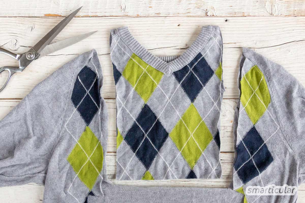 Pullover-Upcycling: aus alten Pullis etwas Neues machen – smarticular ...