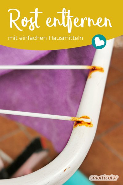 Ob Backform oder Schraube - Rost lässt sich einfach entfernen mit Hausmitteln. Statt spezieller Rostlöser helfen Essig und Co. genauso gut, den Belag zu beseitigen.