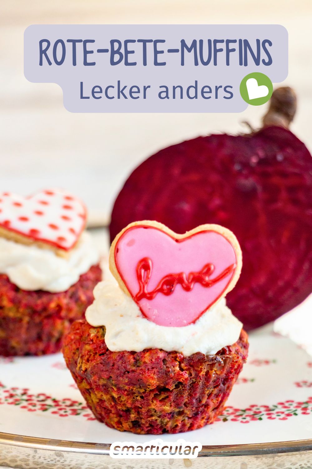 Vegane Rote-Bete-Muffins lassen sich ganz leicht zubereiten. Mit diesem Rezept gelingen saftige, regionale Muffins auch im Winter!