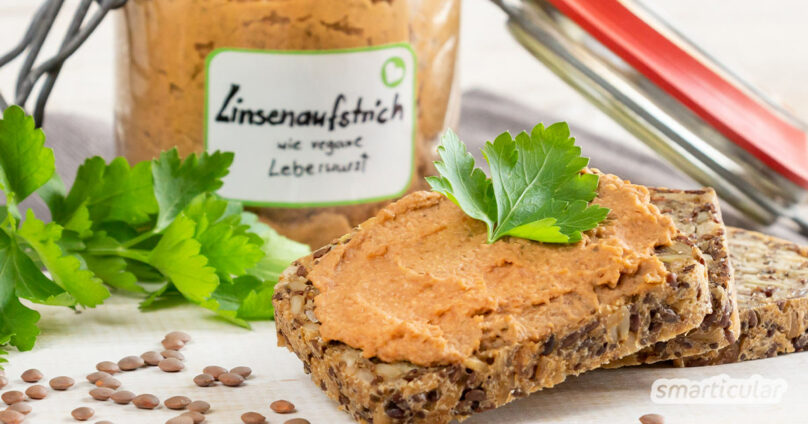 Rezept f&uuml;r veganen Linsenaufstrich