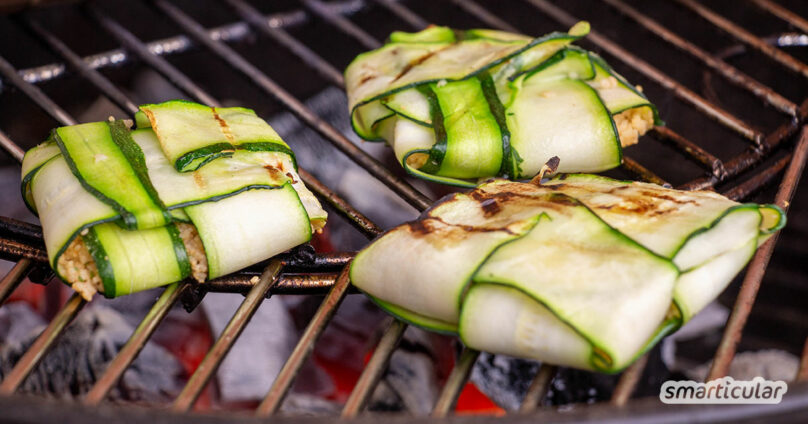 Rezept für gefüllte Zucchini-Päckchen