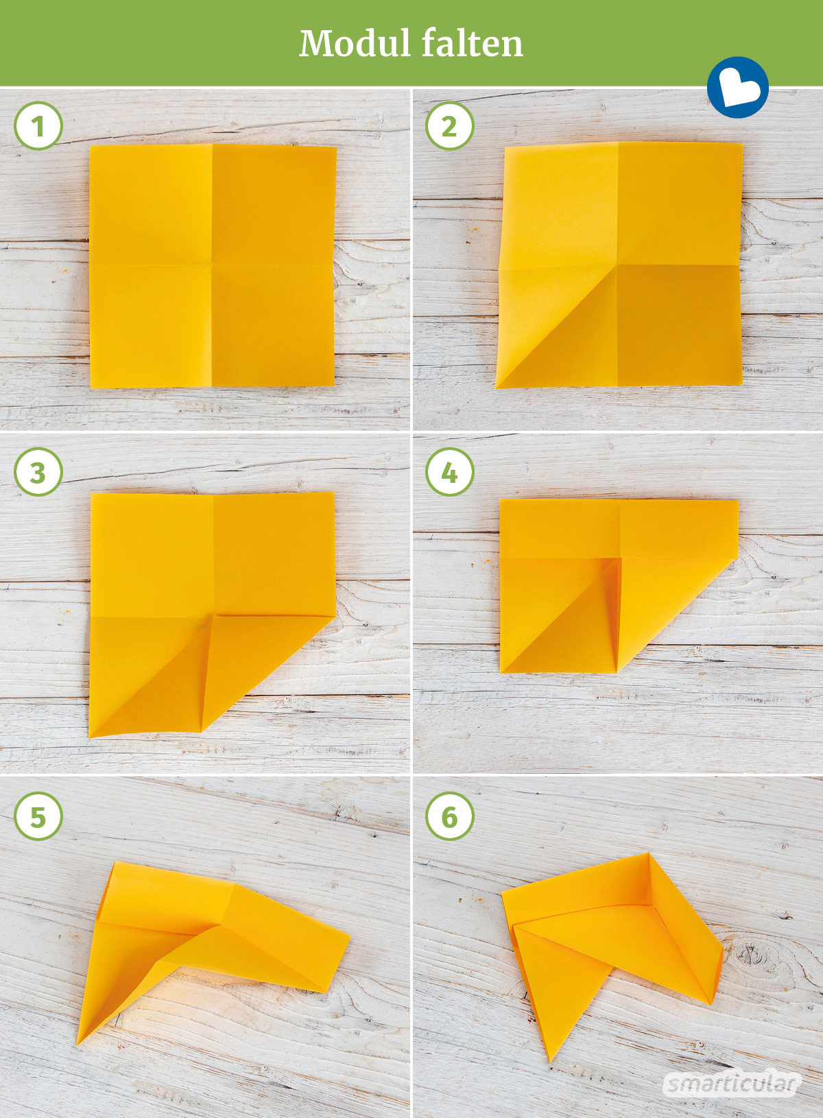 Statt Geschenkpapier oder eine Schachtel mit Deckel zu kaufen, kannst du aus (Alt-)Papier eine Origami-Box ganz einfach selber falten.