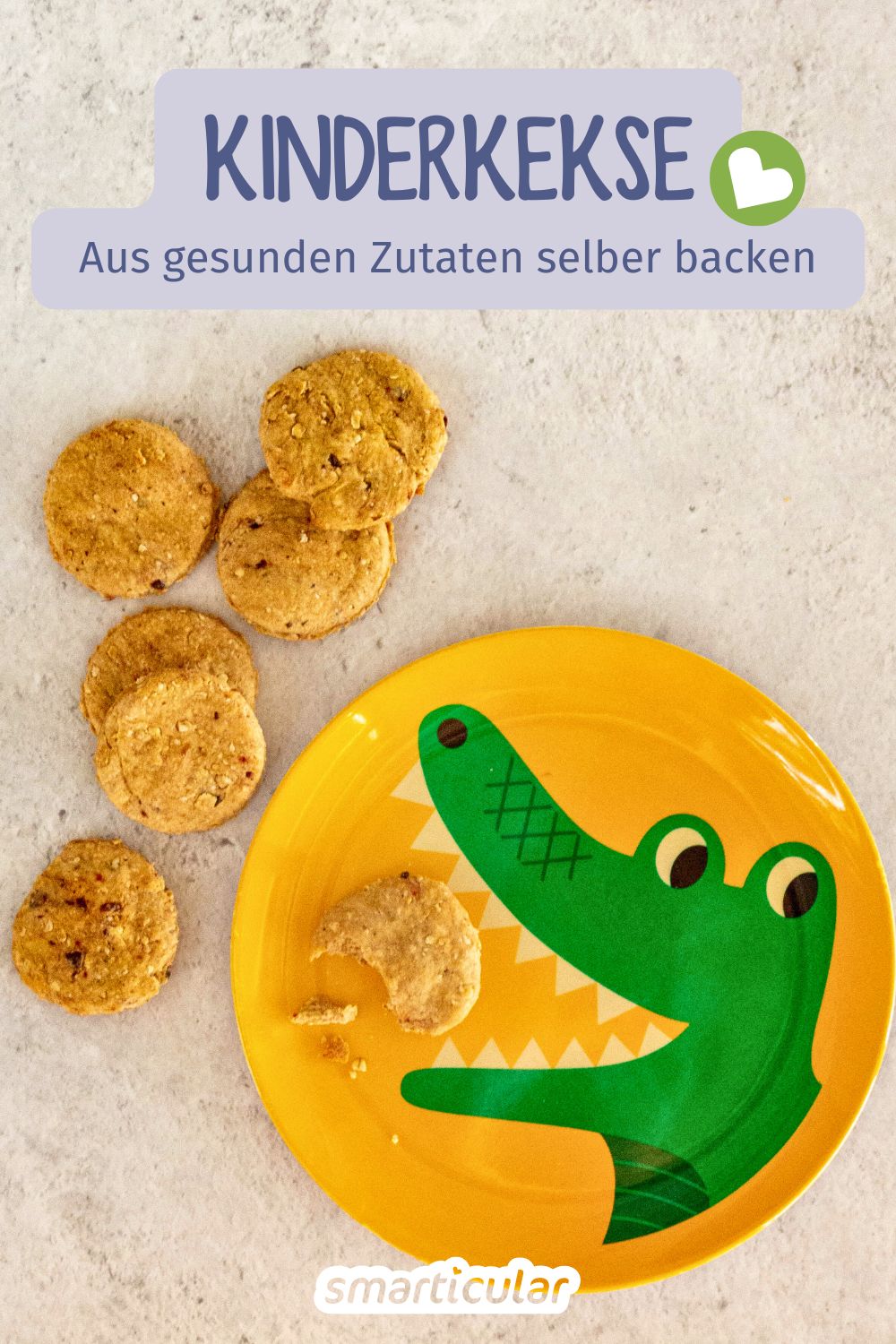 Statt ein Fertigprodukt zu kaufen, lassen sich Kinderkekse ohne Zucker ganz einfach selber backen - aus nicht mal einer Handvoll Zutaten.
