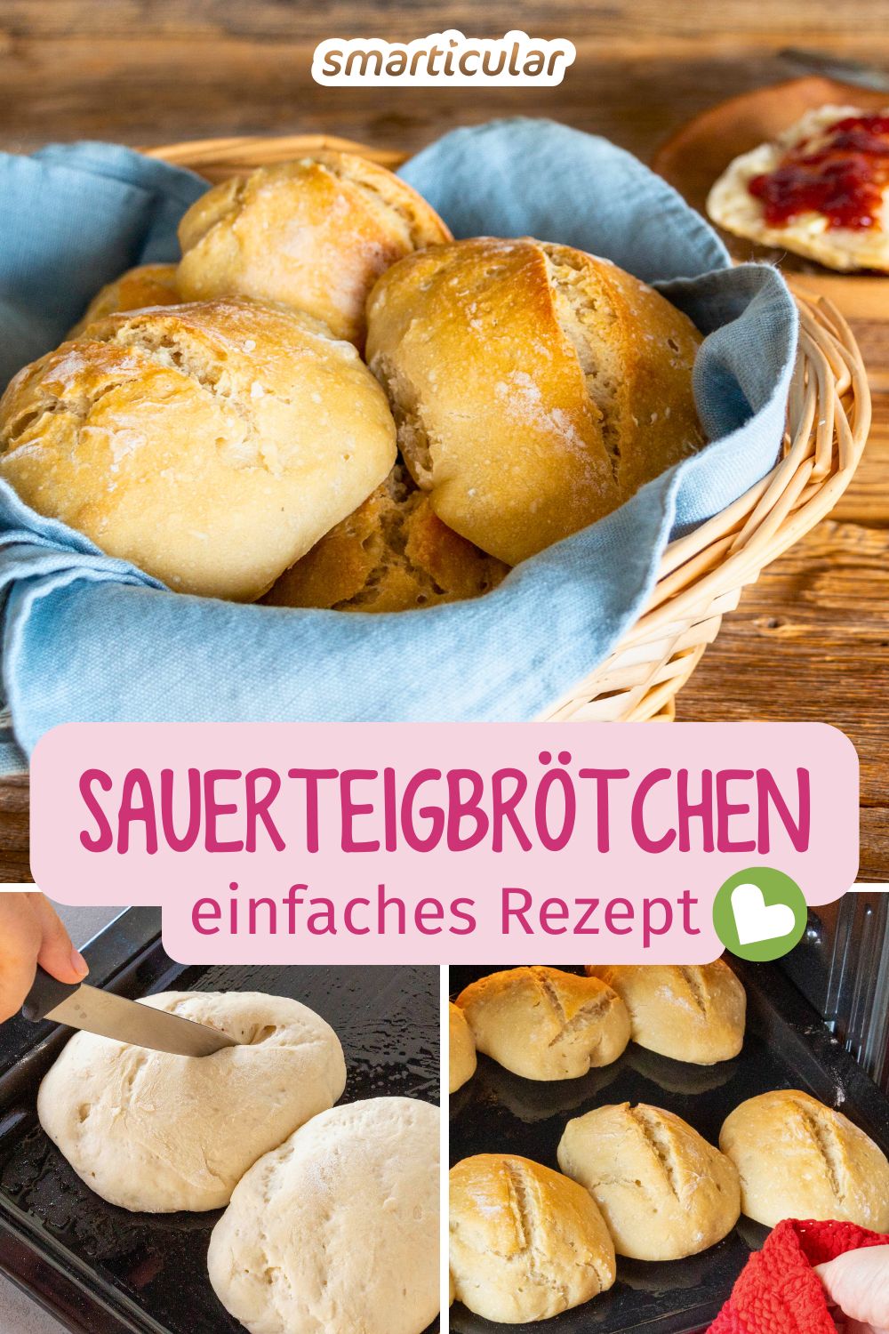 Sauerteigbrötchen über Nacht und ganz ohne Hefe oder andere Triebmittel: Mit diesem einfachen Rezept gelingt das aromatische Gebäck.