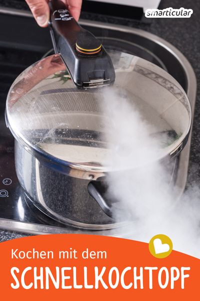 Mit einem Schnellkochtopf kannst du energiesparend köstliche Gerichte kochen, und das in sehr kurzer Zeit. Lies hier mehr über das Kochen unter Dampfdruck!