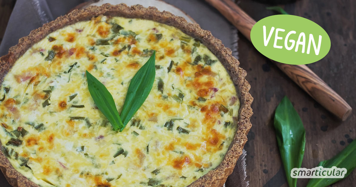 Dieses Rezept für Bärlauchquiche bietet eine abwechslungsreiche Möglichkeit, den gesunden Waldknoblauch öfter in den Speiseplan zu integrieren.