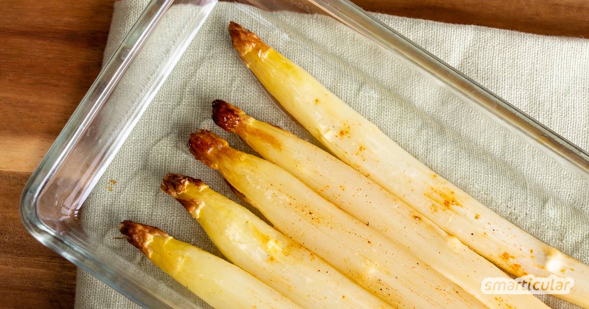 Spargel im Backofen garen