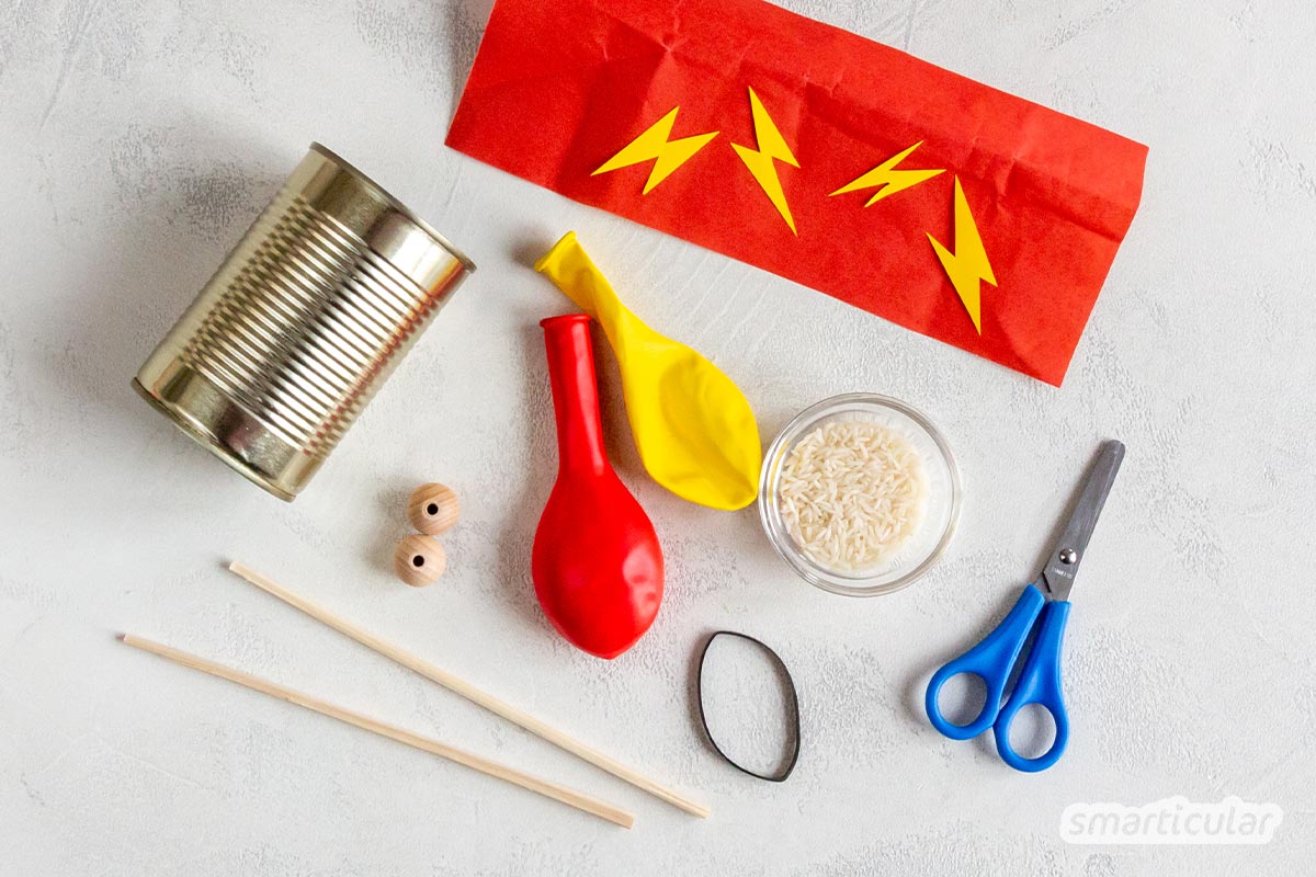 Trommel basteln aus einer Konservendose - Upcycling für Groß und Klein