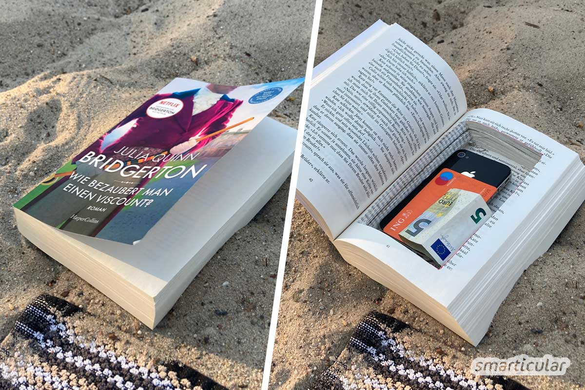 Wertsachen am Strand, im Schwimmbad oder im Park bleiben häufig unbeobachtet. Damit nichts verschwindet, gibt’s hier 10 clevere Geldverstecke zum Nachmachen.