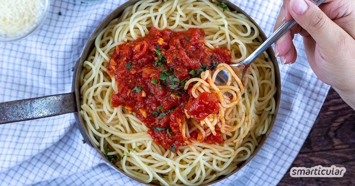 Spaghetti mit Tomaten-Sugo
