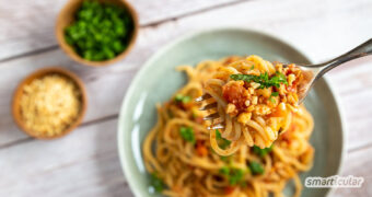 Spaghetti Bolognese zählt zu den beliebtesten Pasta-Gerichten. Eine schmackhafte Zubereitung ganz ohne Fleisch gelingt mit diesem Rezept für Tofu-Bolognese.