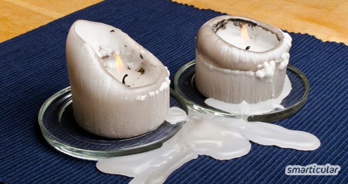 Pulli oder Tischtuch mit Wachs bekleckert? Zum Glück lassen sich Wachsflecken entfernen, ohne dass Chemie zum Einsatz kommen muss.