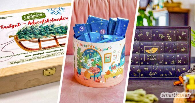 Nachhaltige Adventskalender zu kaufen, sorgt für weihnachtliche Vorfreude ohne Müll und schlechtes Gewissen. Hier findest du die schönsten Produkte!