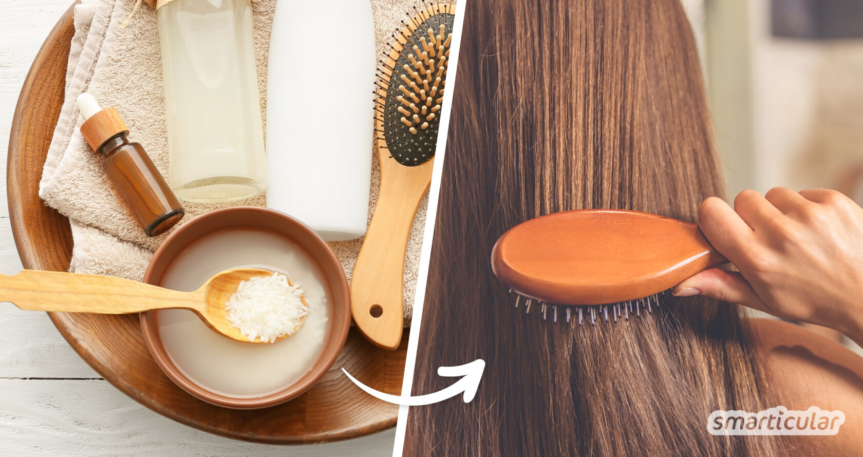 So macht Reiswasser Haare schöner! Als Spülung verwendet, verhilft eine einfache Küchenzutat langem Haar zu mehr Kraft und Glanz sowie zu weniger Spliss.