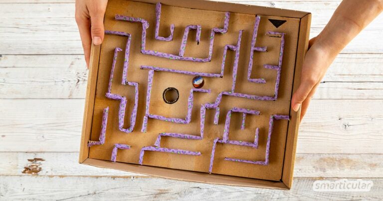 Murmelspiel selber basteln: So wird aus Pappe ein kniffliges Labyrinth ...