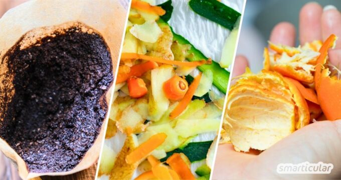 Ob Gemüseabfälle, Obstschalen oder Kaffeesatz: Aus Küchenabfällen kannst du noch richtig leckere Gerichte und vieles Mehr selber machen!