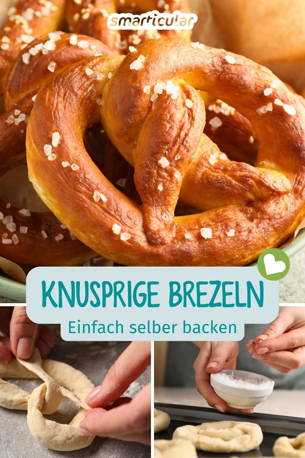 Wenn du Brezeln magst, wirst du dieses Bretzel-Rezept lieben! Aus nur sechs Zutaten kannst du im Handumdrehen saftige Brezeln selber machen.