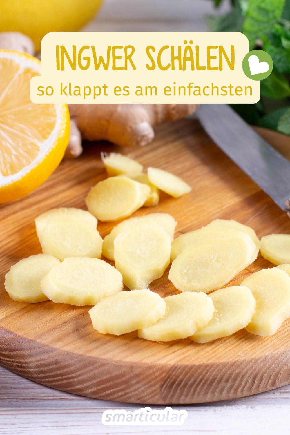 Ingwer schälen - muss das sein oder nicht? Hier erfährst du, wann du die Knolle schälen solltest und wie es am besten funktioniert!