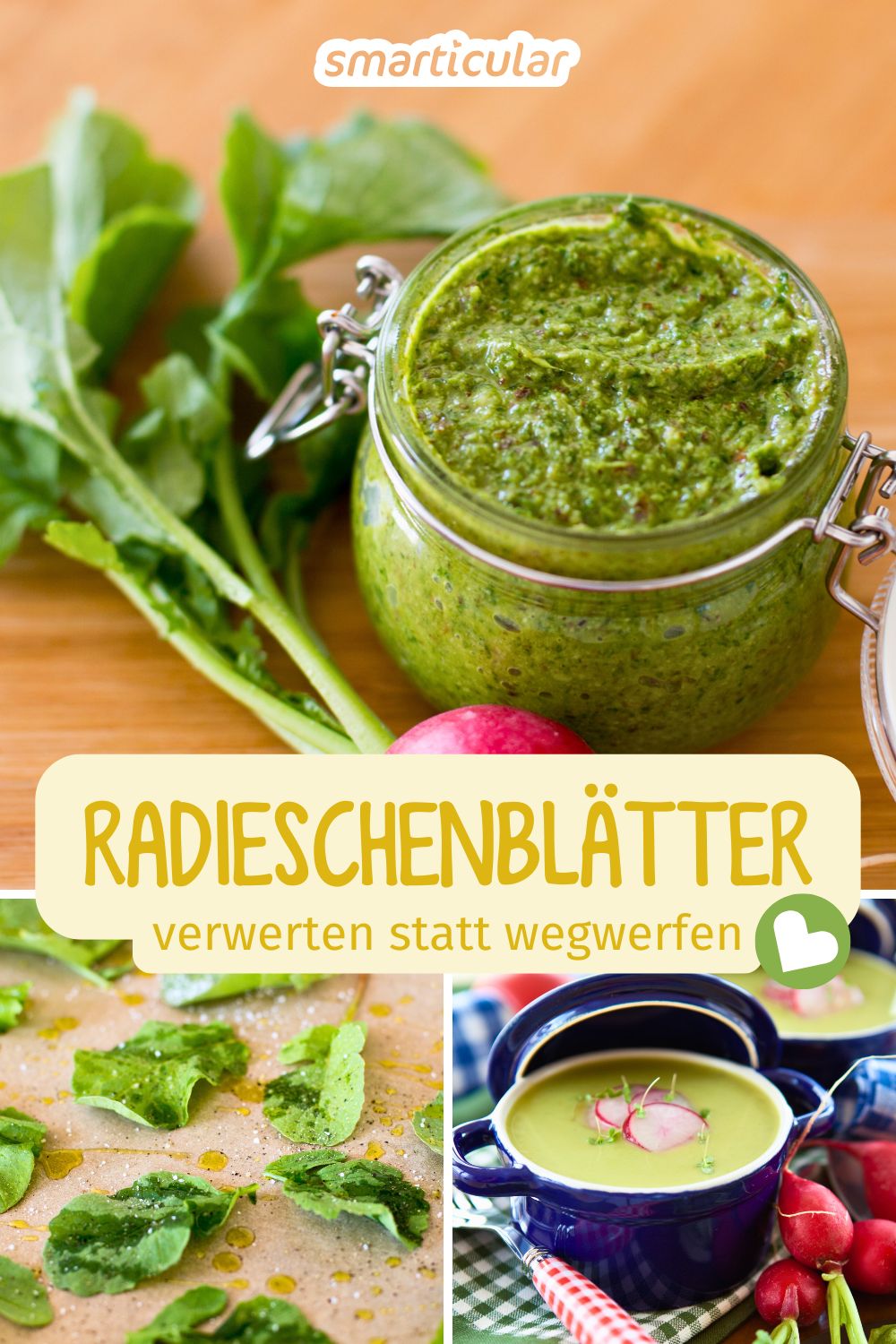 Radieschenblätter taugen zu mehr als nur zu Hasenfutter! Mit diesen Rezeptideen zauberst du daraus eine gesunde und köstliche Mahlzeit.