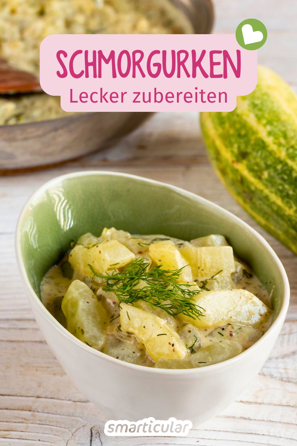 Mit diesem Schmorgurken-Rezept lässt sich eine große Gurkenernte auch mal anders zubereiten - als köstliche Beilage oder Hauptgericht.