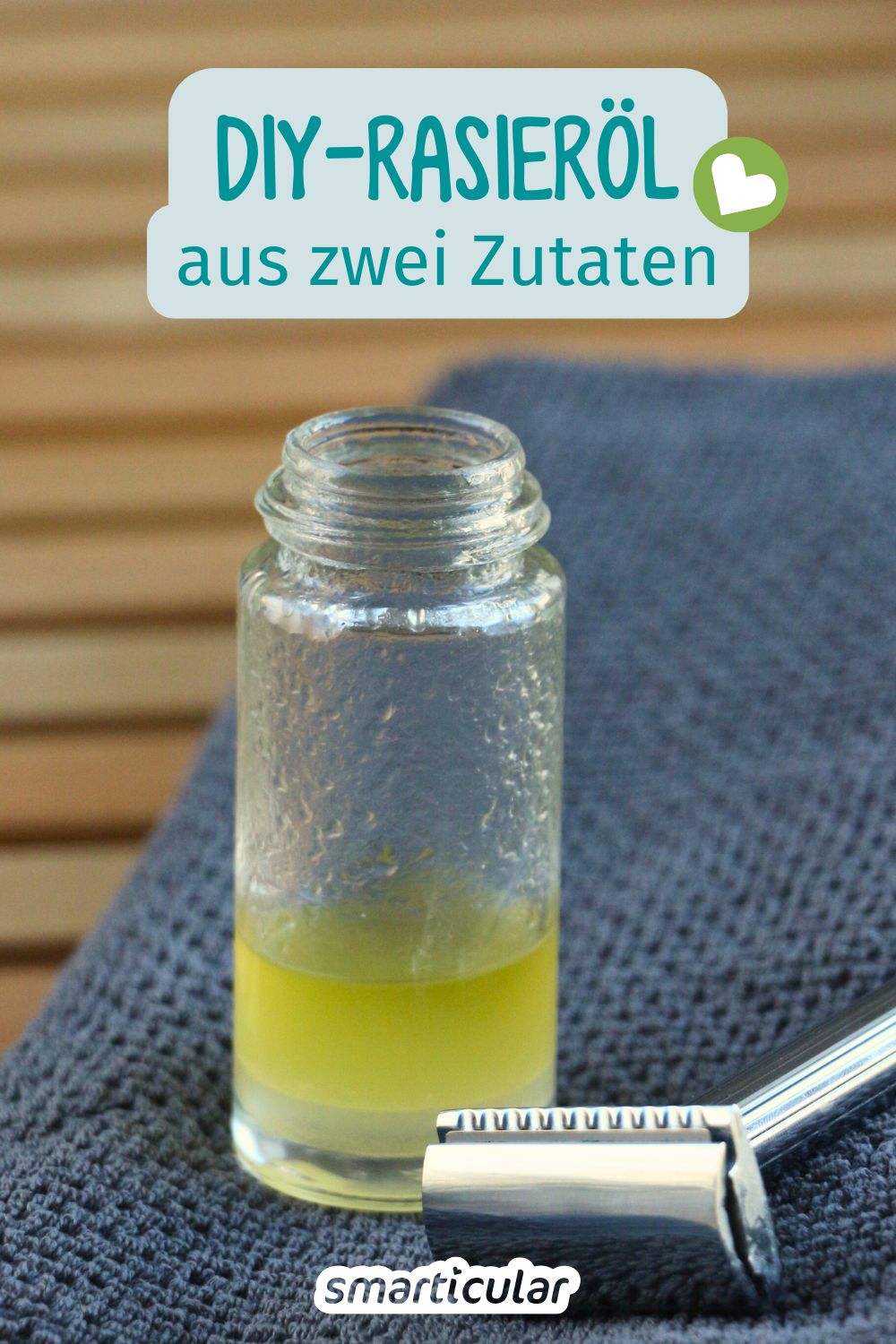 Warum teuren Rasierschaum kaufen, wenn du ein natürliches Rasieröl selber machen kannst? Du brauchst dafür nur zwei Zutaten!