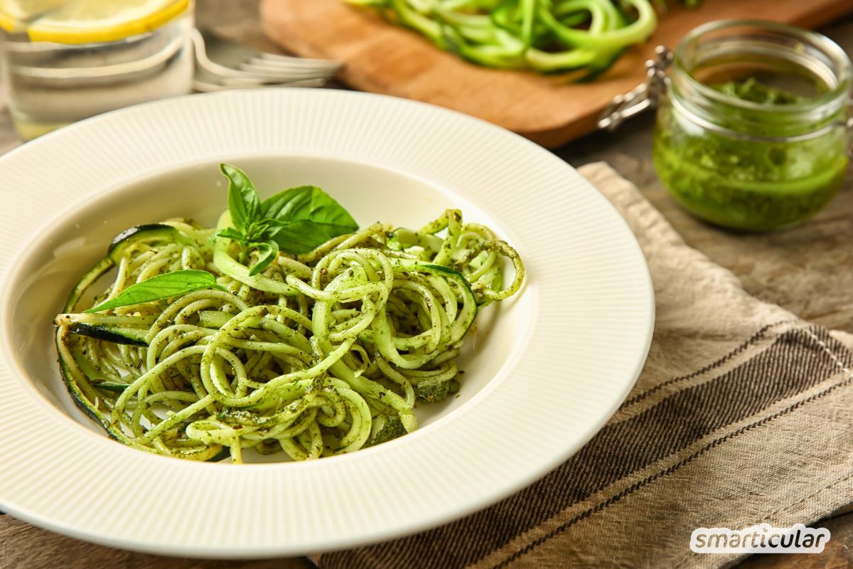 Rezept f&uuml;r Zoodles (Zucchini-Nudeln)