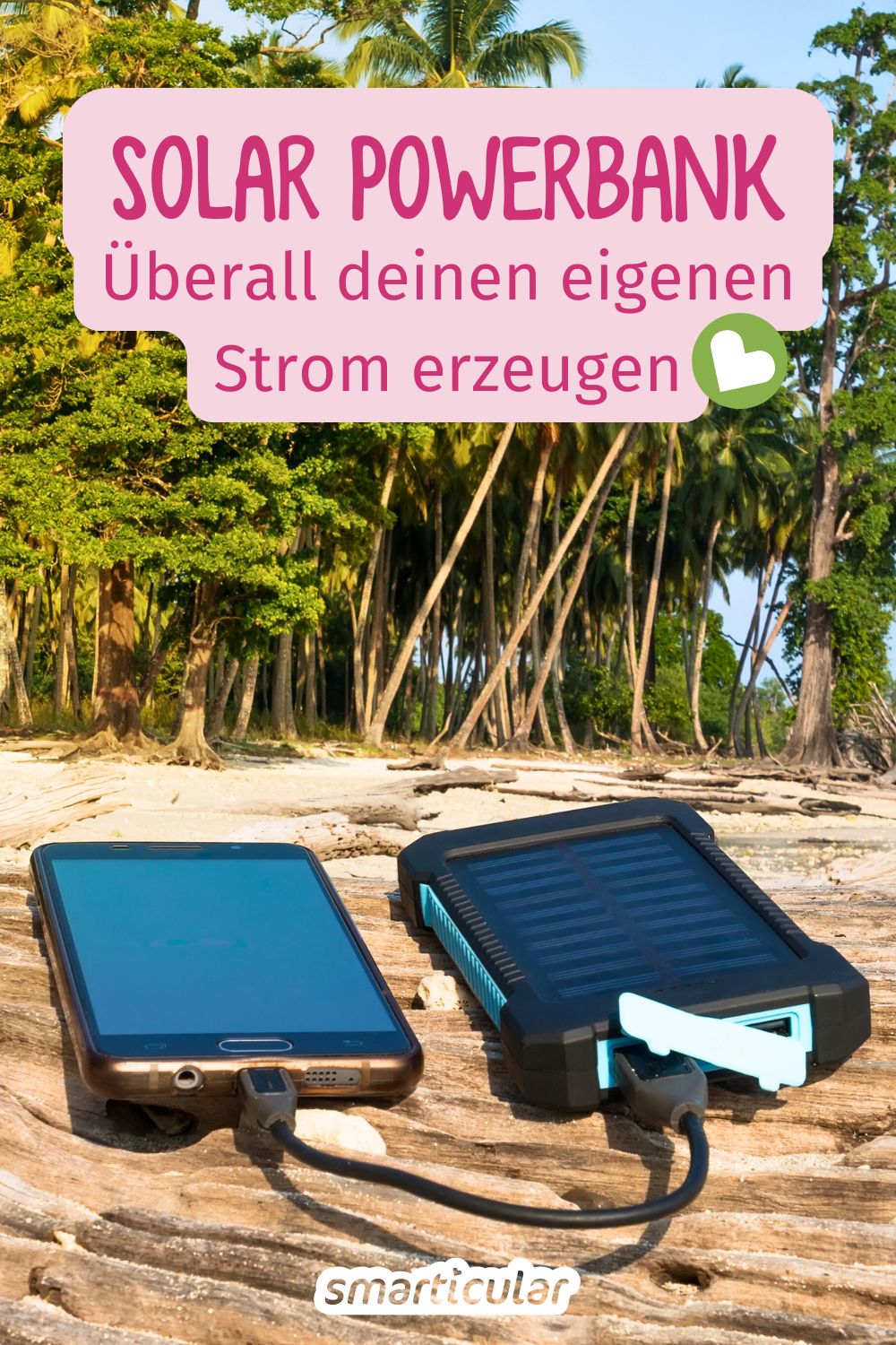 Eine Solar Powerbank kann dich unterwegs oder bei einem Stromausfall mit Energie versorgen - informiere dich hier, worauf du achten solltest.
