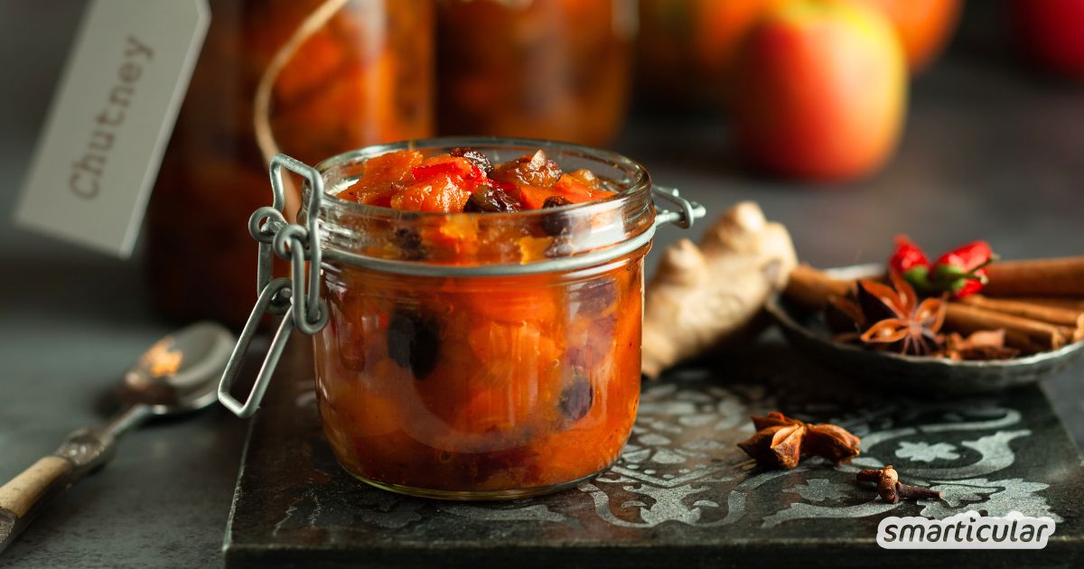 Apfelchutney ist eine köstliche Möglichkeit, die Apfelernte haltbar zu machen und vielseitig zu genießen.