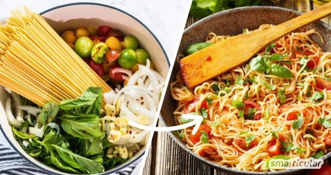 Mit einer One-Pot-Pasta zauberst du mit weniger Aufwand in nur einem Topf ein aromatisches Gericht - perfekt für Fans der effizienten Küche.