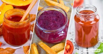 Entdecke gleiche mehrere Rezepte, mit denen du Ketchup selber machen kannst - klassisch aus Tomaten oder mal anders und immer lecker!