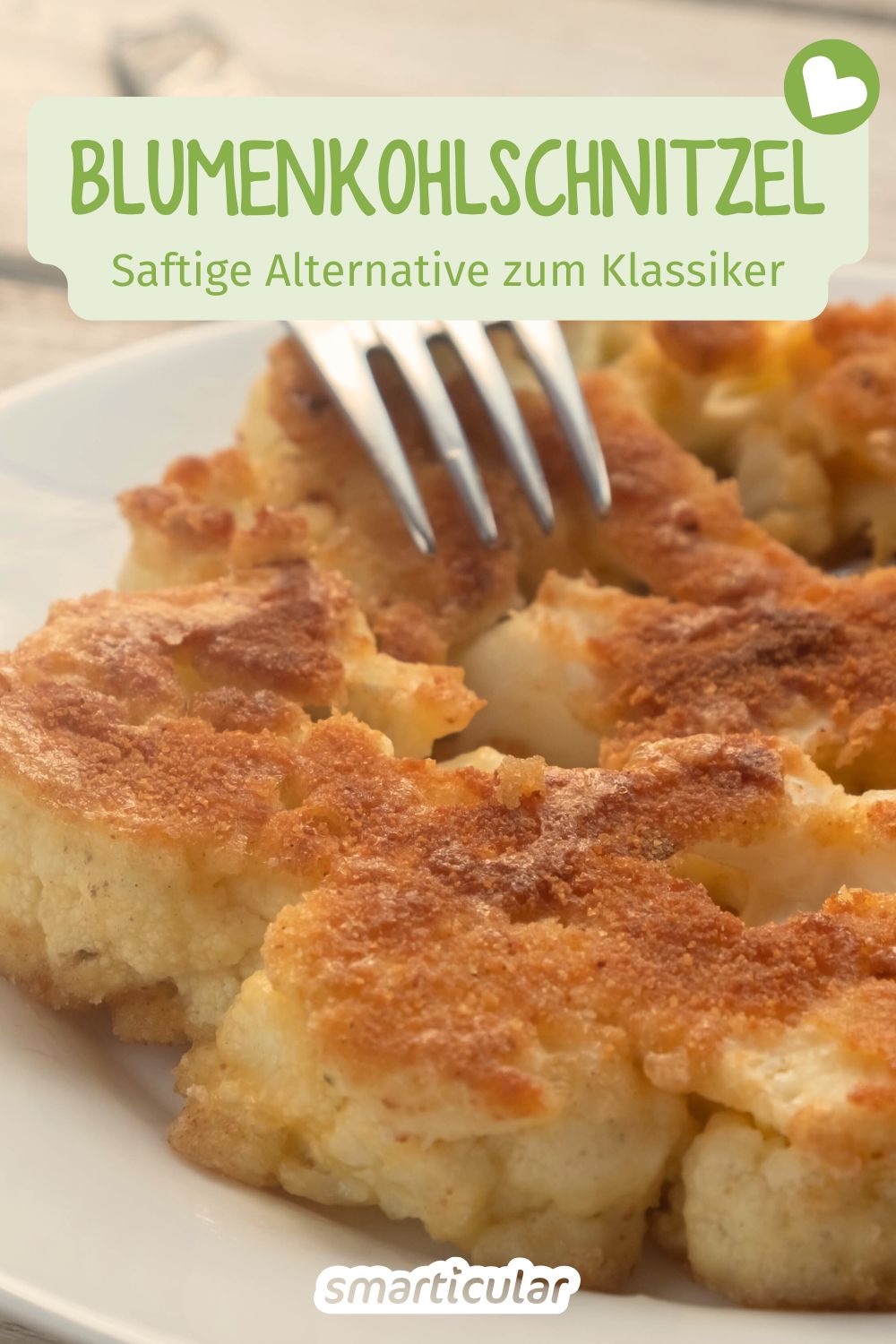 Mit Blumenkohlschnitzel bringst du eine gesunde und schmackhafte Alternative zum Klassiker mit Fleisch auf den Tisch.