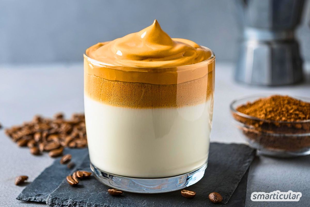 Rezept für Dalgona (Whipped Coffee) ohne Instantpulver