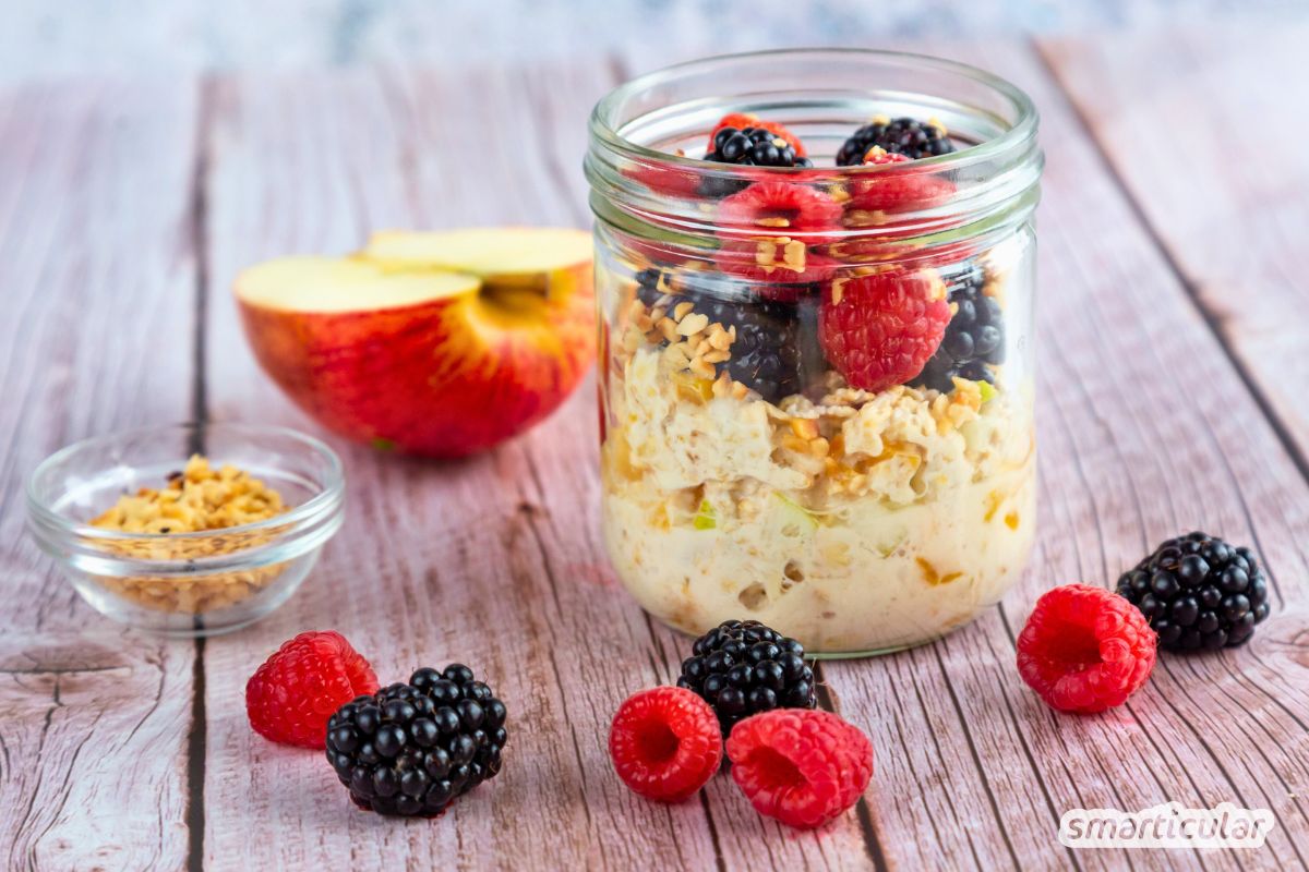 Rezept für Overnight Oats mit Apfel
